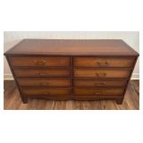Wooden Dresser with Eight Drawers