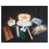 Scrimshaw Chopsticks with Plates