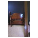 Mahogany Twin Bed Frame