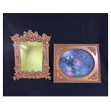 Oil on Canvas and Ornate Mirror