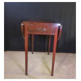 Mahogany Drop Leaf Table with Drawer