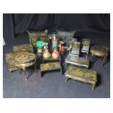 Miniature Black Lacquer Furniture