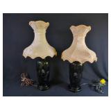 Lamps with Mother of Pearl Inlay