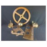 Brass Wheel, Brass Plaques, and Accessories
