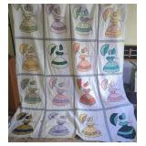 Handmade Sunbonnet Sue Quilt