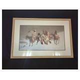 Framed Frederic Remington Print