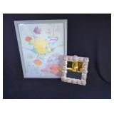Sea Shell Mirror & Watercolor Art