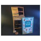 Civil War Style Chair and Memorabilia