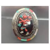 Sterling Zuni Mudhead Kachina Cuff
