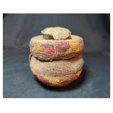 Handwoven Rattle Top Basket