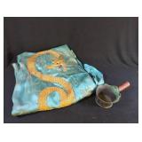 Silk Kimono With Golden Dragon