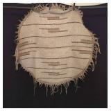Hand-Loomed Round Flatweave Rug
