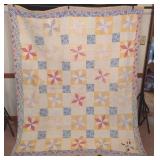 Hand-Stitched Point Star Quilt