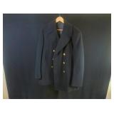 Navy Double-Breasted Pea Coat