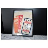 Display of 3 Vtg Canvas Shot Bags