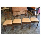 Set of 4 Stakmore Folding Chairs