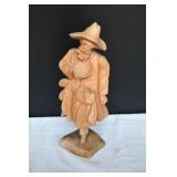 Hand Carved Wooden Old Man Sculpture