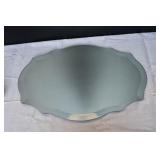 Framless Scalloped Wall Mirror