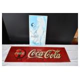 Pair of Vtg Coca Cola Signs