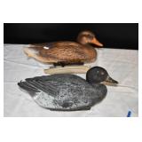 Pair of Plastic Duck Decoys