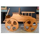 Vintage Solid Wood Doll Wagon Stage Coach