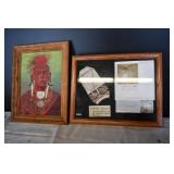 See-non-ty-a Oil Painting w/ Anasuzi Shadow Box