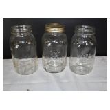 Set of 3 Quart Mason Jars