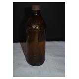 Vtg Brown Glass Clorox Bottle