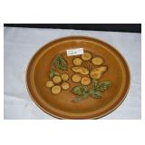 Vtg Flora Stoneware Platter JCPenney