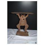 Vtg Metal Happy Frog Plant Stand