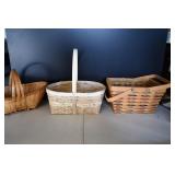 Lot of 3 Handled Baskets