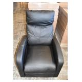Black Pleather Reclining Chair