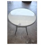 Glass Top Folding Patio Table