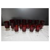 Luminarc Arcoroc France Ruby Red Glasses