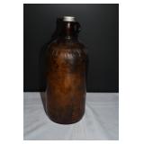 Fleecy Whte Amber Glass Bottle