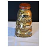 Vtg 1930s Hazel Atlas Glass Mustard Jar/Piggy Bank