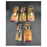 5 Poe's Cedar Wood Crankbait Fishing Lures