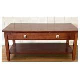 Coffee Table with Drawer and Shelf