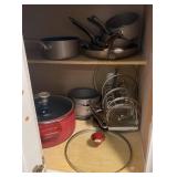 Cooking Pots with Lids & Rack