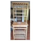 Wooden Wine Rack With Drawer
