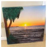 Sunset Landscape Canvas Painting