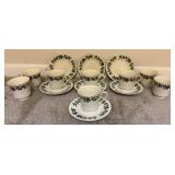 Christmas-Themed Cups and Saucers