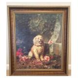 Oil Painting of Dog by Signed Artist