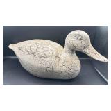 Carved Ceramic Duck Decoy