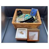 Basket of Assorted ï¿½Costume Jewelry