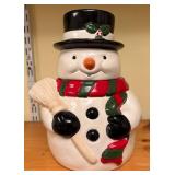 Snowman Cookie Jar with Lid