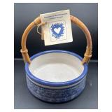 Overcast Blue Spongeware Pottery