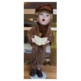 Porcelain Boy Doll with Stand