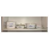 Corning Ware Blue Cornflower Set