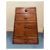 Wooden Tapered Drawer Chest